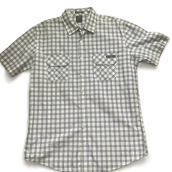 Enyce Mens Checkered Short Sleeve Button Up Casual Shirt Size Extra Large - Picture 1 of 10